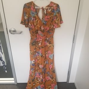 Band of Gypsies (by Anthropologie) floral jumpsuit